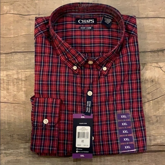 Men’s Chaps Long Sleeve Button Down Shirt - Picture 6 of 6